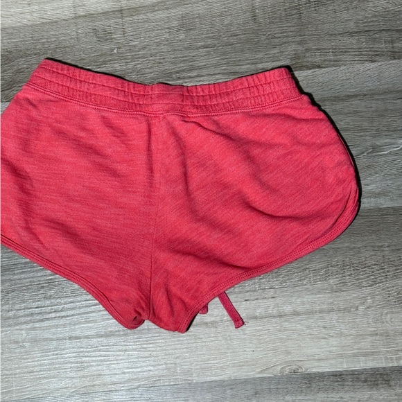 Hollister Coral-Red Drawstring Logo Shorts #Y2K - Picture 4 of 6
